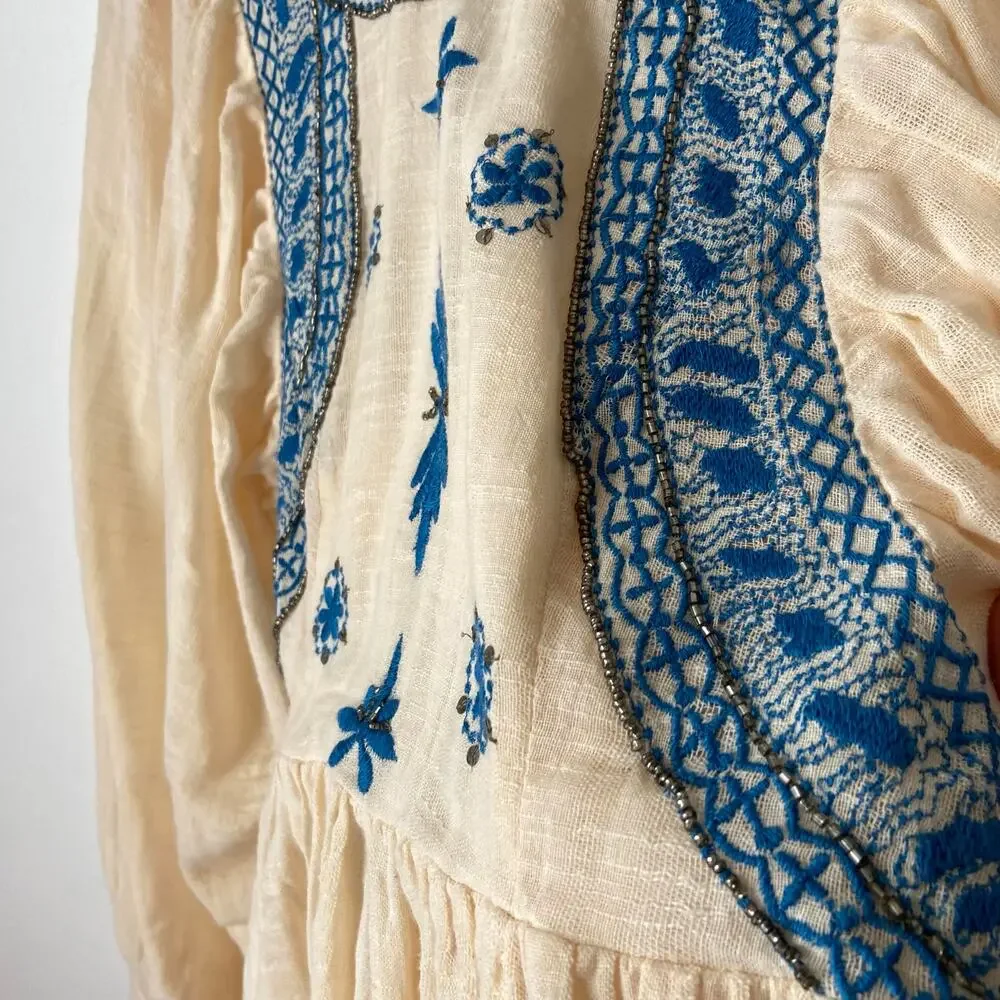 Free People Cream Top